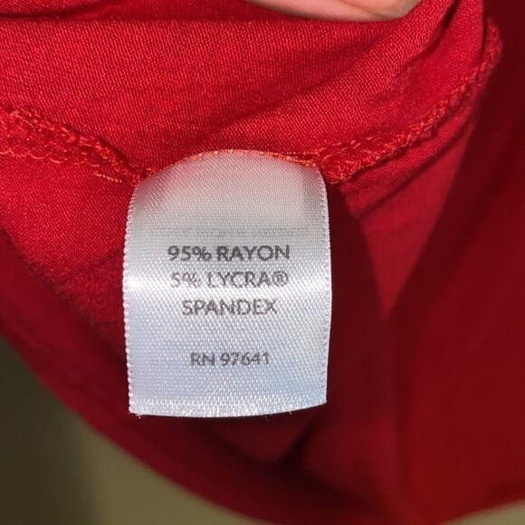 J.Jill wearever collection red long sleeve tunic top - Picture 9 of 9